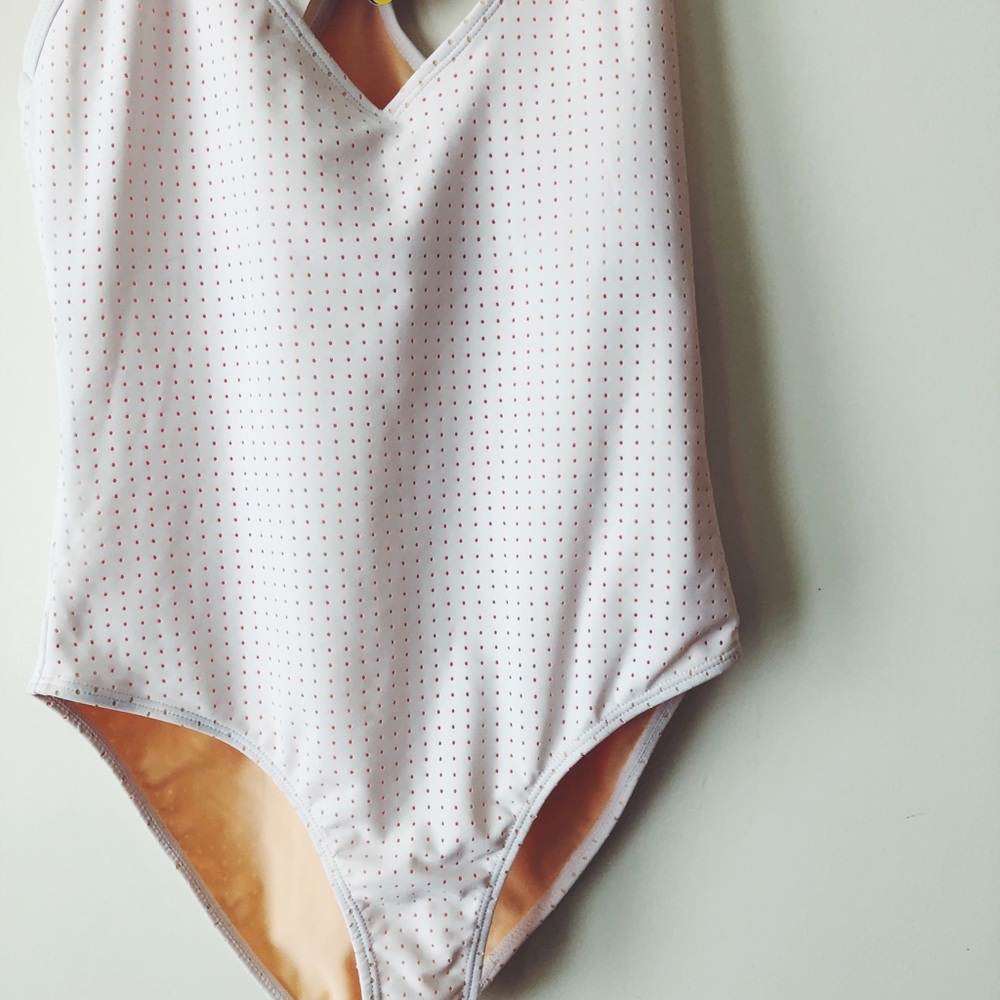 Fabletics NWT White One Piece Swimsuit - Picture 2 of 8